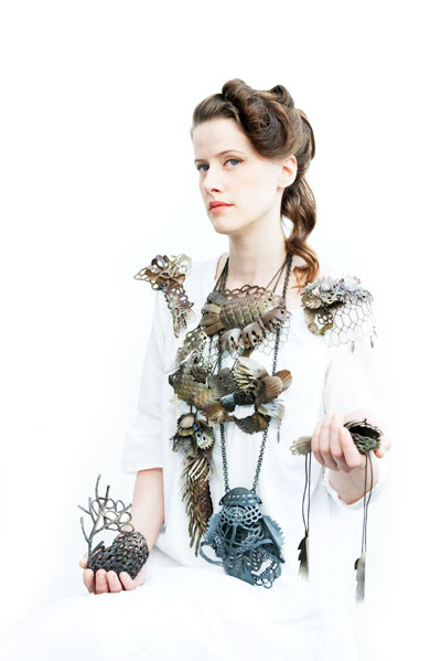 Portrait with various works